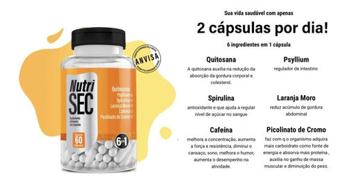 Nutrisec Emagrecedor 6 Em 1 Suplemento Vitaminas E Minerais