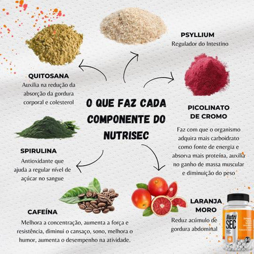Nutrisec Emagrecedor 6 Em 1 Suplemento Vitaminas E Minerais