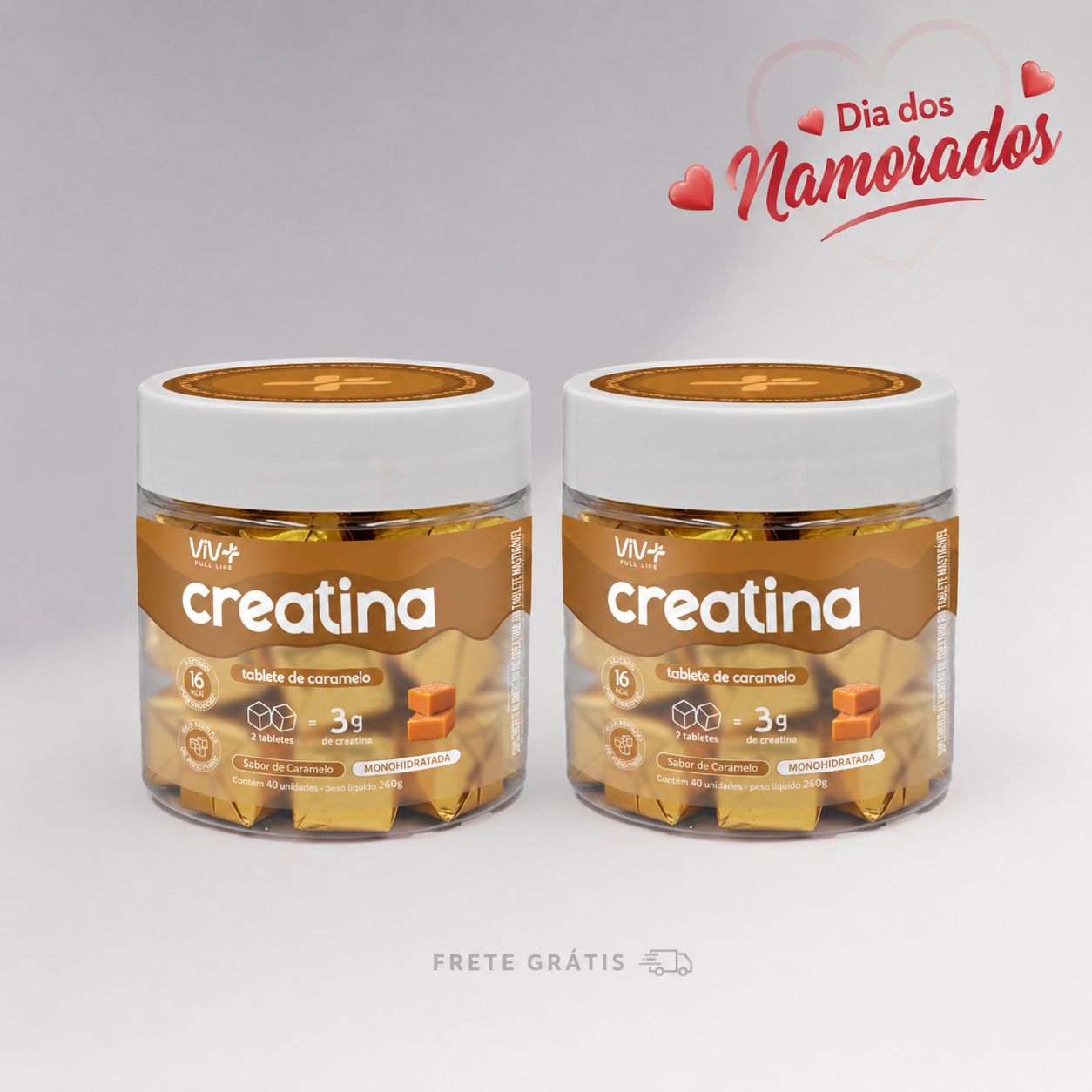 Creatina de Caramelo em Dobro