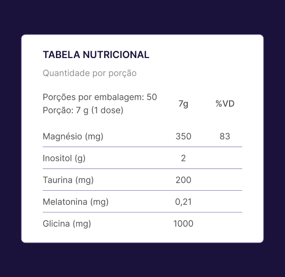 Magnésio Inositol Calm